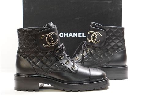 chanel quilted black boots price|chanel mademoiselle boots.